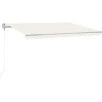 vidaXL Store automatique avec LED & capteur de vent 400x350 cm Crème