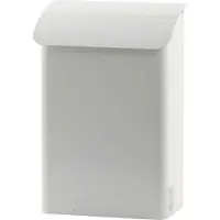 HygieneShopBasics Boîte aux lettres murale 29 cm Blanc Boîte aux lettres métallique résistante au feu