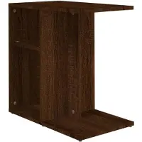 vidaXL Table d'appoint Chêne marron 50x30x50 cm Bois d'ingénierie