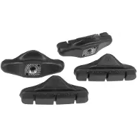 Campagnolo Mirage-xenon Pack Of 4 Caliper Inserts Rim Brake Pads Noir