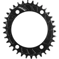 Rotor Q Rings Sm Oval 110 Bcd Chainring Noir,Gris 34t