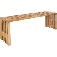 House Nordic Banc en bois de teck naturel - 140x35x48 cm