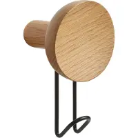 Woud Around Wall Hanger Porte-manteau Large | Oak|Black