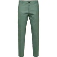 Selected Pantalon à pince 'SLHOasis' vert chiné