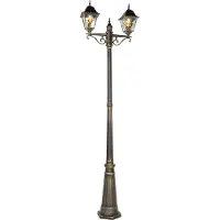 QAZQA Lanterne d'extérieur vintage or antique 240 cm 2 lumières - Antigua