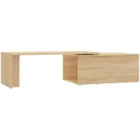 vidaXL Table basse chêne Sonoma 150x50x35 cm Bois composite