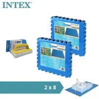 Intex - Pack économique - Dalles de piscine - 2 paquets de 8 dalles - 4m² & brosse à récurer WAYS