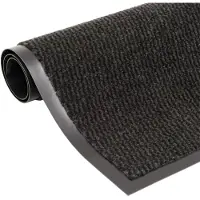 vidaXL Paillasson touffeté 60x150 cm Noir