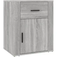 vidaXL Table de chevet Sonoma gris 50x36x60 cm Bois d'ingénierie