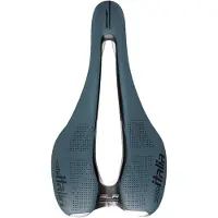 Selle Italia SLR Boost Gravel TI 316 Superflow, selle de vélo, course sur route, bleu, unie, fibre de carbone, microfibre