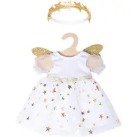 Heless Robe de poupée ange avec étoiles