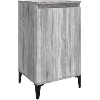 vidaXL Table de chevet sonoma gris 40x35x70 cm bois d'ingénierie