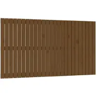 vidaXL Tête de lit murale marron miel 159,5x3x90 cm pin massif
