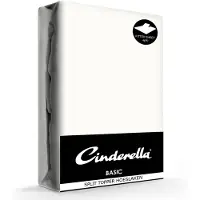 Cinderella Drap-Housse Split Topper Cinderella Basic Ivory (Coton)-200 x 210 cm