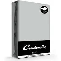 Cinderella Drap-Housse Split Topper Cinderella Basic Light Grey (Cotton)-200 x 200 cm