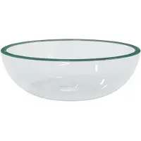 vidaXL Lavabo en verre trempé 35x12 cm Transparent