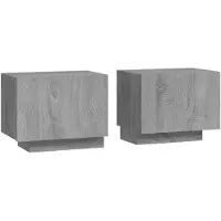 vidaXL Table de chevet Sonoma gris 100x35x40 cm Bois d'ingénierie