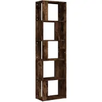 vidaXL Bibliothèque Chêne fumé 45x24x160 cm Bois d'ingénierie