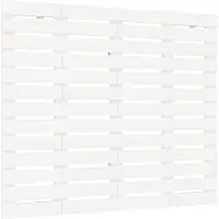 vidaXL Tête de lit murale blanche 81x3x91,5 cm pin massif
