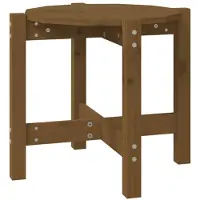 vidaXL Table basse brun miel Ø 52,5x45 cm Pin massif