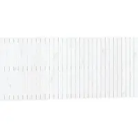 vidaXL Tête de lit murale blanche 204x3x90 cm pin massif