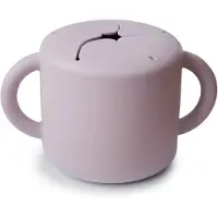 Mushie Baby Snack Cup tasse pour les collations Soft Lilac 1 pcs