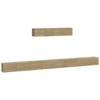 vidaXL Ensemble d'armoires TV 6 pièces en bois composite chêne Sonoma