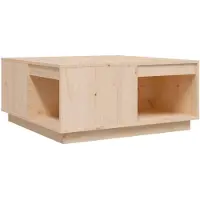 vidaXL Table basse 80x81x36,5 cm pin massif