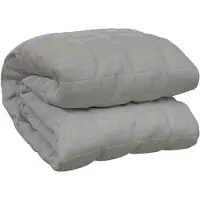 vidaXL Couverture lestée Gris 140x200 cm 10 kg Tissu