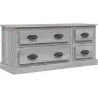 vidaXL Armoire TV Gris Sonoma 100x35,5x45 cm Bois composite