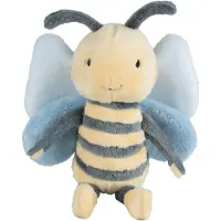 Happy horse Doudou Bee Benja 26cm - bleu jaune - abeille douce en peluche