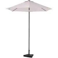 Vonroc Parasol Torbole - Ø200cm - Parasol Premium - Beige | Incl. Pied en béton 20 kg.