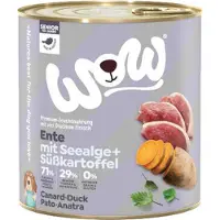 WOW! Nourriture pour chiens âgés - en boîte - Canard - 6 x 800 g