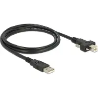 DeLOCK Kabel USB 2.0 Typ A Stecker > USB 2.0 Typ B Stecker mit Schrauben 1 m