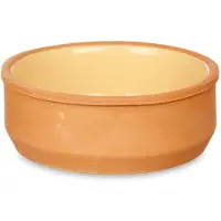 Merkloos Satz von 6 Steinguttöpfen 12 cm senffarben