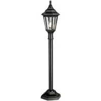 Elstead Lighting Poteau d'éclairage extérieur noir E27 60W Kinsale Elstead