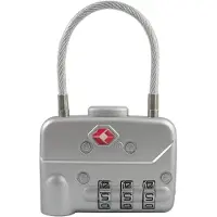 Pavo - Premium Tsé De Verrouillage Avec Câble De Verrouillage En Aluminium Avec 3 Chiffres Code 49 Mm 8046744