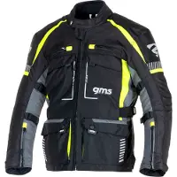 GMS Everest 3in1 Blouson de Moto Textile Noir Jaune Taille XS