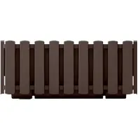 Prosperplast Jardinière Pot De Fleurs À Suspendre Balcon 38cm Marron Boardee Fencycase