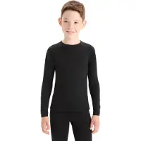Icebreaker 200 Oasis Crew Merino Long Sleeve T-shirt Noir 10 Years Enfants