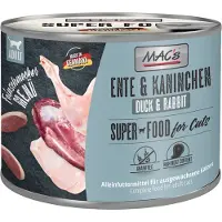 Mac'S Paquet économique : 24x200g Cat Feinschmecker canard & lapin nourriture pour chat humide