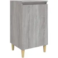 vidaXL Table de chevet sonoma gris 40x35x70 cm bois d'ingénierie