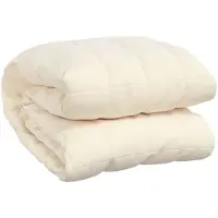 vidaXL Couverture lestée Crème clair 235x290 cm 11 kg Tissu