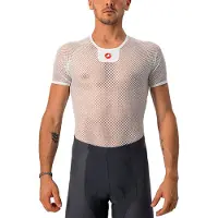 Castelli Core Mesh 3 Short Sleeve Base Layer Blanc 2XL Homme