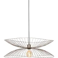 QAZQA Suspension intelligente bronze foncé avec double abat-jour incl. Wifi G95 - Pua
