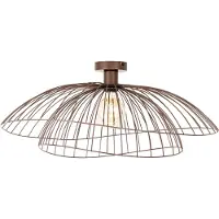 QAZQA Plafonnier design bronze 45 cm - Pua