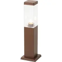 QAZQA Lampadaire d'extérieur moderne brun rouille 45 cm - Malios