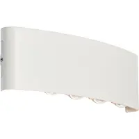 QAZQA Applique murale d'extérieur blanche avec LED 10 lumières IP54 - Silly
