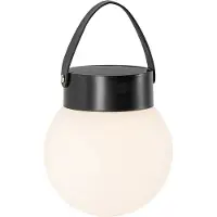 QAZQA Suspension d'extérieur noire avec LED à intensité variable 3 niveaux solaire - Cornelia