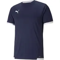 Puma Teamliga Maillot Hommes Manches Courtes - Marine / Blanc